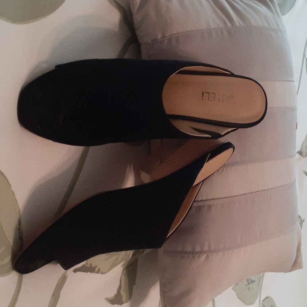 Black suede shoes